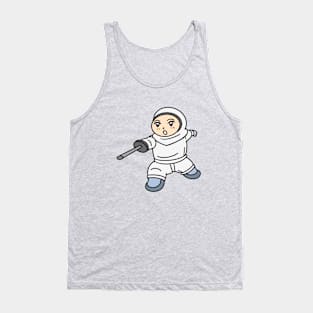 Cartoon kid fencing Tank Top